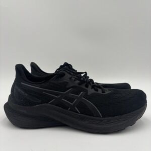 ASICS Womens GT-2000 12 Running Shoes Black Size 9 Lace Up Gym Workout Lifting